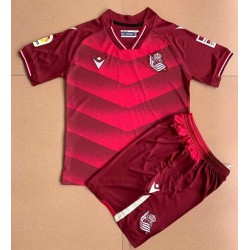 Camisola Real Sociedad Criança Equipamento Segundo 2021-2022 Manga Curta